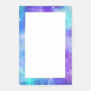 Post-it® Espace de galaxie violet et bleu Abstrait