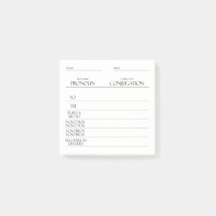 Post-it® Espagnol Pratique de conciliation Verbes