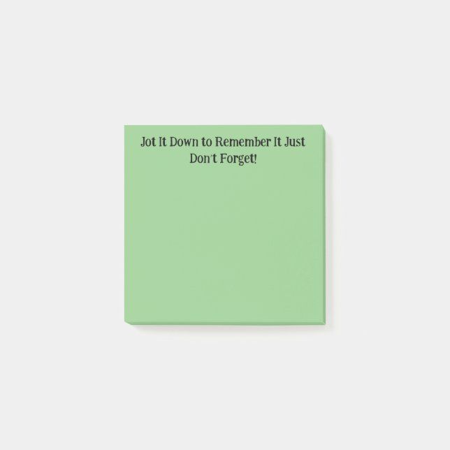 Post-it® Essayez de vous souvenir des notes collantes (Devant)