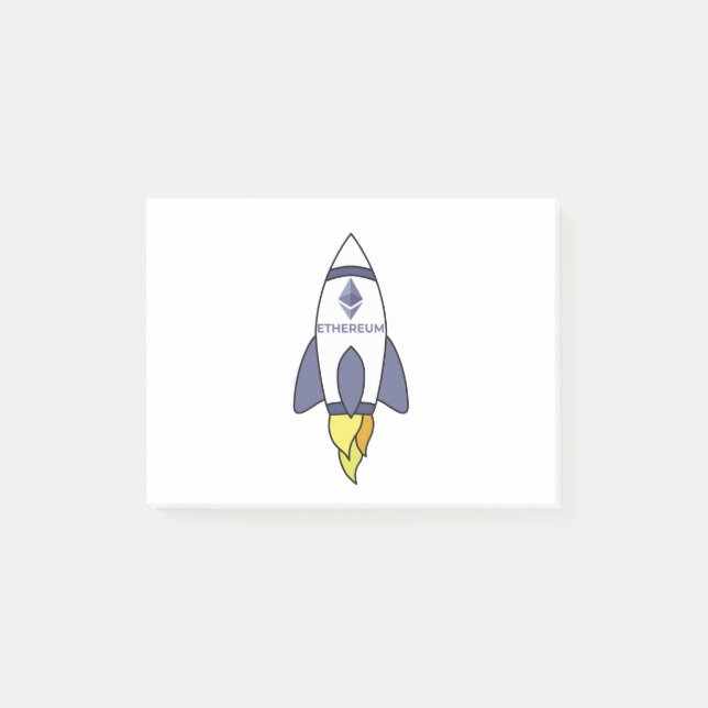Post-it® Ethereum À La Rocket Lune (Devant)