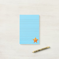 Étoile de mer de dessin animé mignonne bleu océan