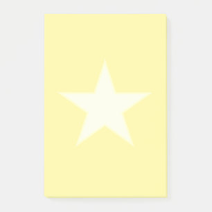 Post-it® Étoile sur fond jaune clair