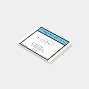 Post-it® Exemple d'équation d'écart type