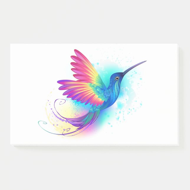 Post-it® Exotic Rainbow Hummingbird (Devant)