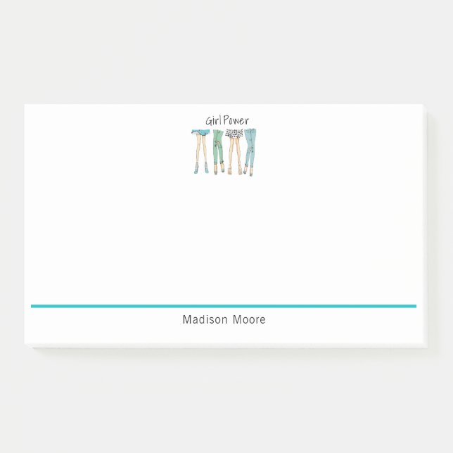 Post-it® Fabuleux pied "Girl Power" (Devant)