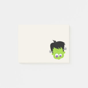 Post-it® Face du Monstre du Vert tendre Frankenstein Hallow