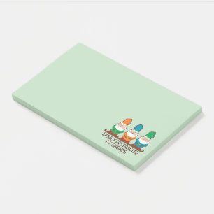 Post-it® Facilement distrait par vert mignon de gnomes