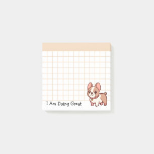 Post-it® Faisant un Super Bouledogue Français