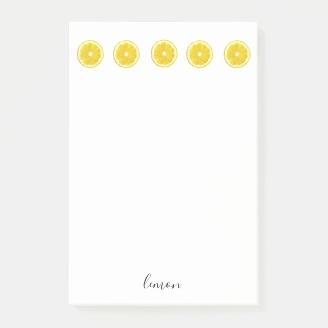 Post-it® Faisceau de citron posez-le des notes autocollante (Devant)