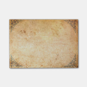 Post-it® Falln a encadré le papier âgé par coins