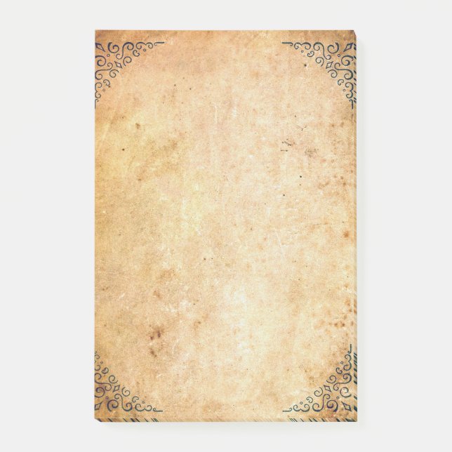 Post-it® Falln a encadré le papier âgé par coins (Devant)