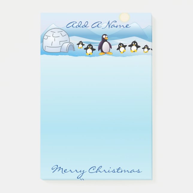 Post-it® Famille Penguin et Igloo (Devant)