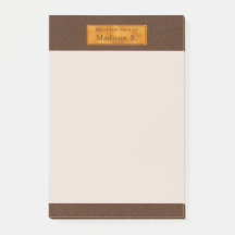 Faux Brown Leather Texture With Gold Foil Banner