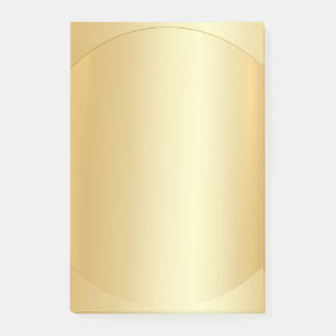 Post-it® Faux Gold Blank Modèle Élégant Moderne
