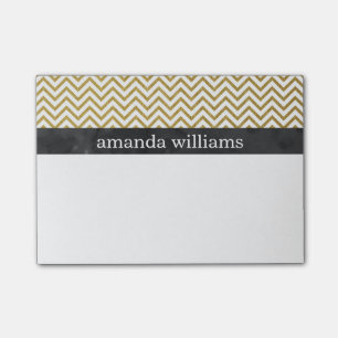Post-it® Faux Gold Chevron