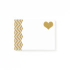 FAUX Gold Parties scintillant Zigzag and Heart (im