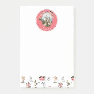 Post-it® Fées Rose Floral Champignons Fée Château Monogramm