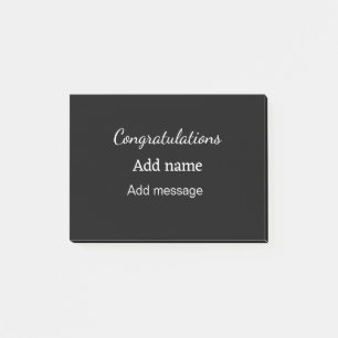 Post-it® Félicitations ajouter un message de nom simple dip