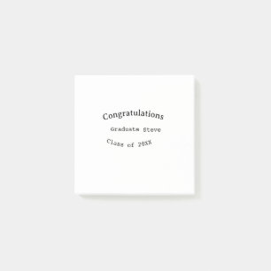 Post-it® Félicitations diplômé nom promotion 20XX type w