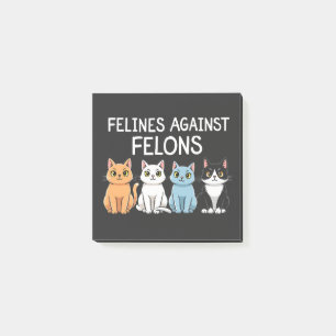Post-it® Felines contre les criminels Trump Harris Election
