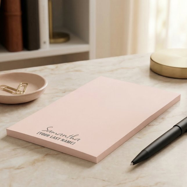 Post-it® Feminine Minimalist Notepad | Rose Beige (Feminine Minimalist Notepad  Rose Beige)