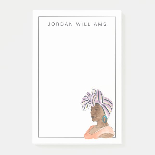 Post-it® Femme forte et belle (Devant)