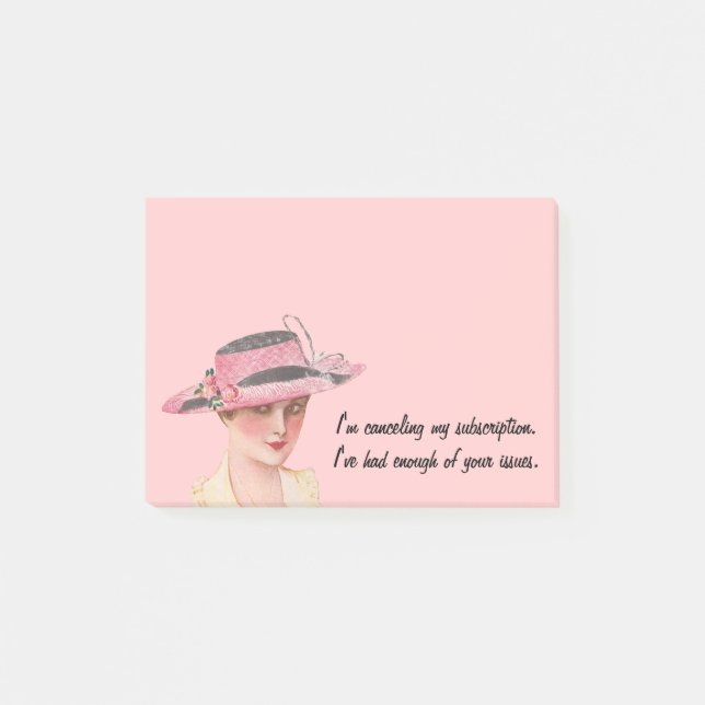 Post-it® Femme vintage sarcastique (Devant)