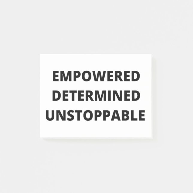 Post-it® Femmes Autonomisées Déterminées Inarrêtables (Devant)