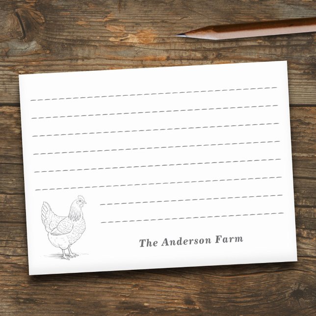 Post-it® Ferme Hen (Farm Hen Post-it Notes)