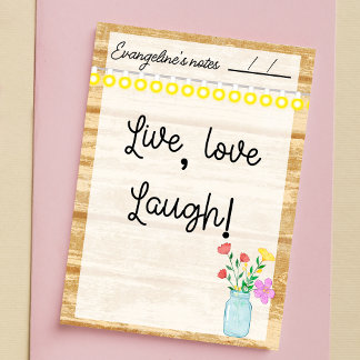 Post-it® Ferme rustique, lampes et fleurs 4" x 6"