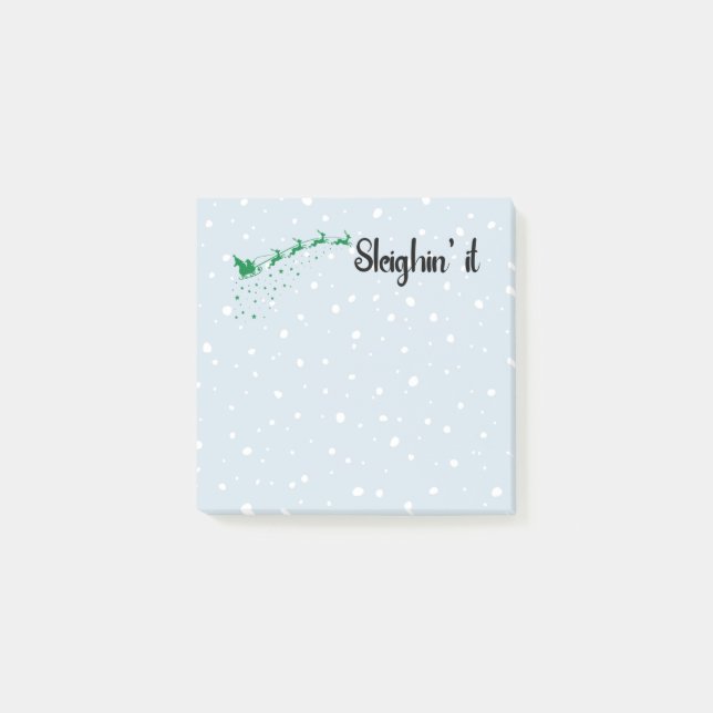 Post-it® Festive Christmas Post It Notes | Sleighin It (Devant)