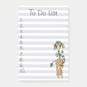 Post-it® Fêtes de Noël Pour faire la liste jolies girafe