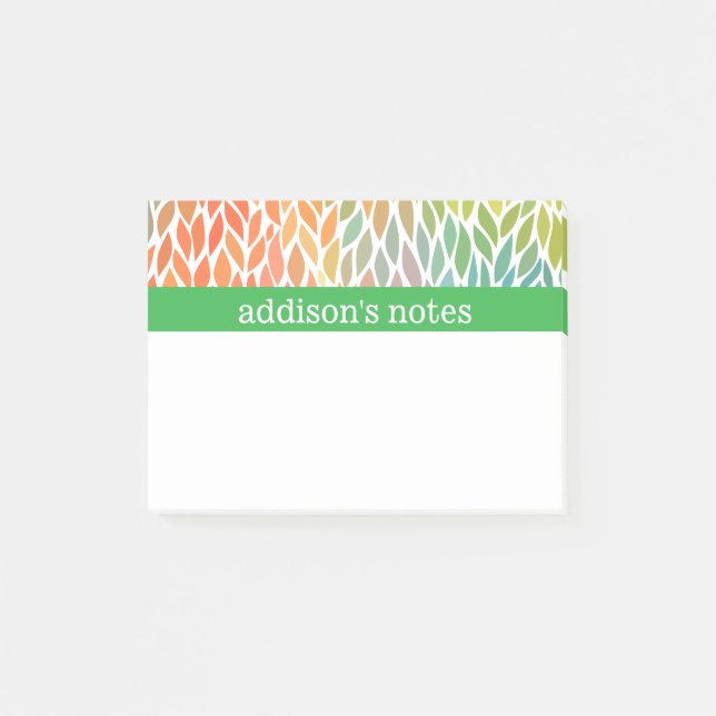 Post-it® Feuille coloré (Devant)