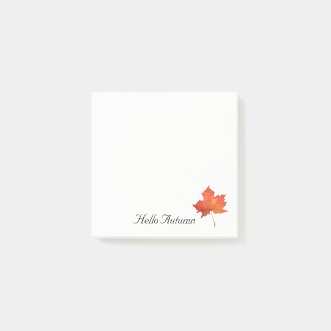 Post-it® Feuille d'érable aquarelle (Devant)