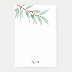Post-it® Feuille d'eucalyptus d'aquarelle