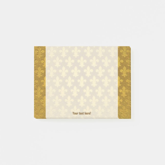 Post-it® Feuille d'or fleur de lis impériale motif (Devant)