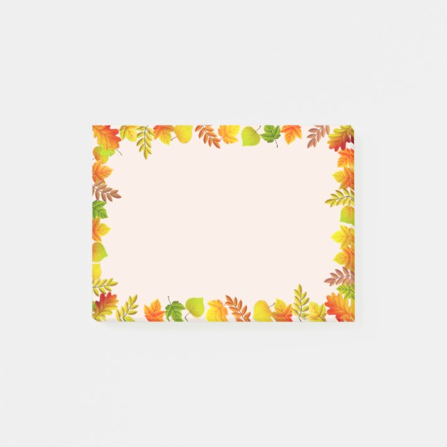 Post-it® Feuilles automnales sur le beige clair (Devant)