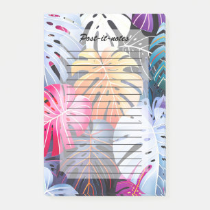 Post-it® Feuilles de la Monstera d'été tropicale