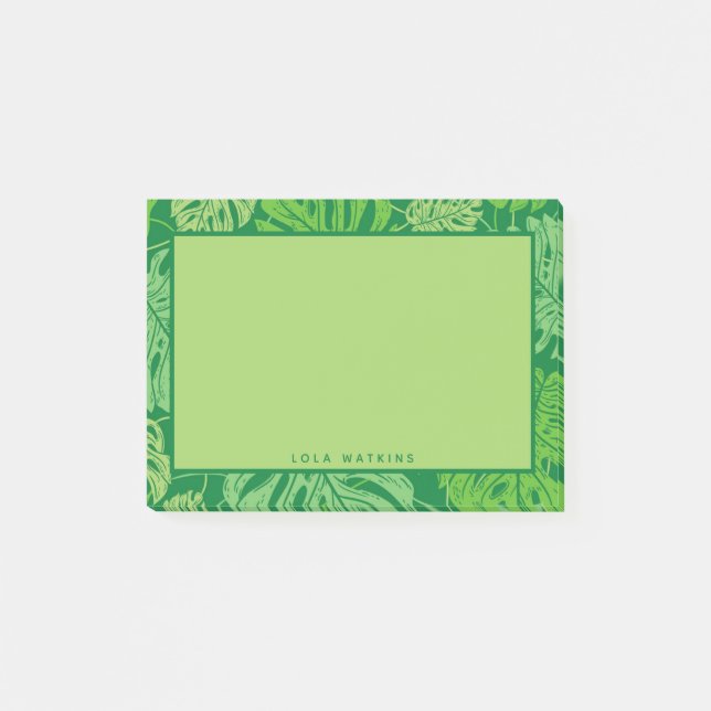 Post-it® Feuilles de Monstera Tropical (Devant)