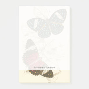 Post-it® Feuilles de Sepia avec papillons colorés