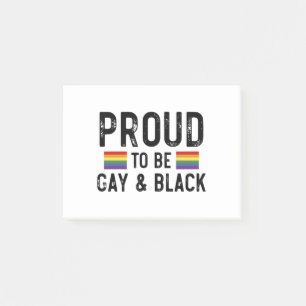 Post-it® Fier d'être gay et Mois de la fierté noire 2025