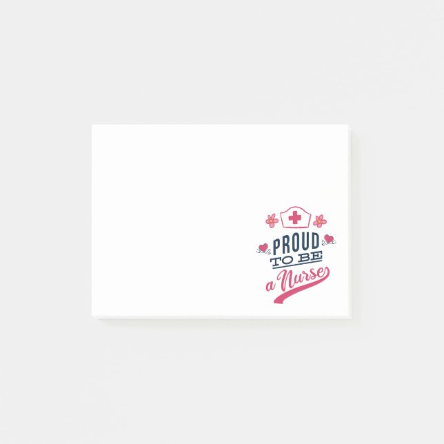 Post-it® Fier d'être une infirmière (Devant)