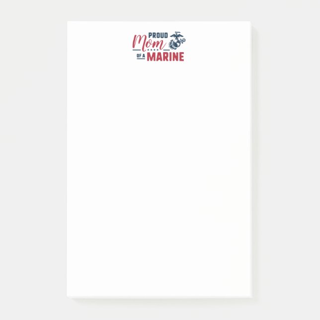 Post-it® Fier maman d'une Marine (Devant)