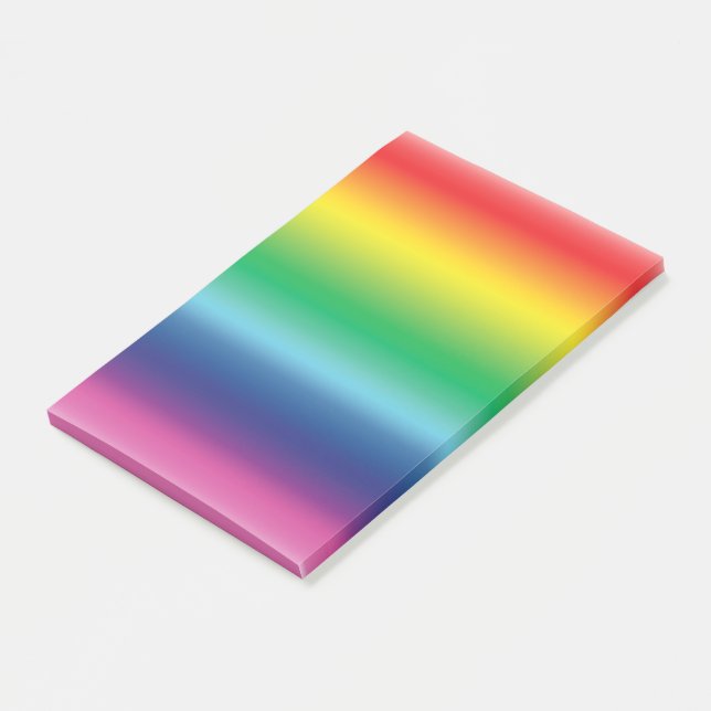 Post-it® Fierté rainbow couleurs dégradé motif moderne (Incliné)