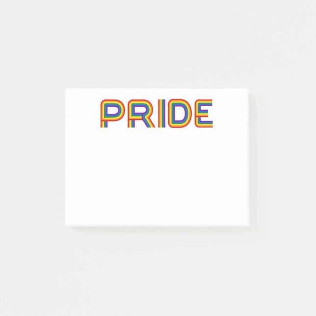 Post-it® Fierté| Rainbow Letters (Devant)
