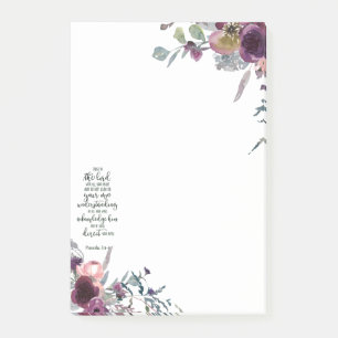 Post-it® Fiez-vous au Seigneur floral