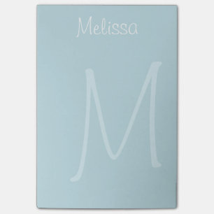 Post-it® Filigrane turquoise de monogramme