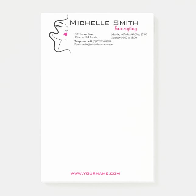 Post-it® Fille avec l'icône de marquage à chaud de (Devant)