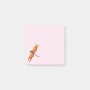 Post-it® Fille colorée de libellule mignonne d'aquarelle