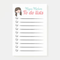 Fille dans les Ponytails Pour faire des listes